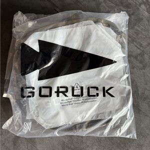 GORUCK White and Black Logo Bag